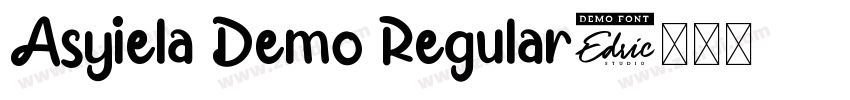 Asyiela Demo Regular字体转换